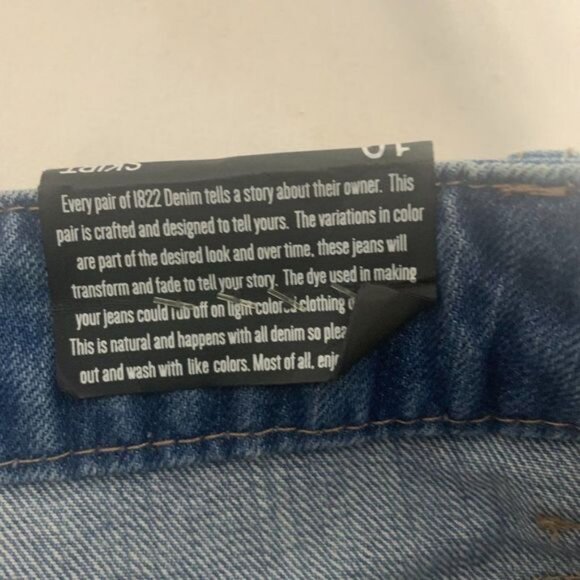 1822 Denim Womens Distressed Blue Jean Skirt Size 10 - Picture 6 of 12